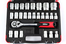 HILKA 32 pce 1/2" Drive Socket Set Metric