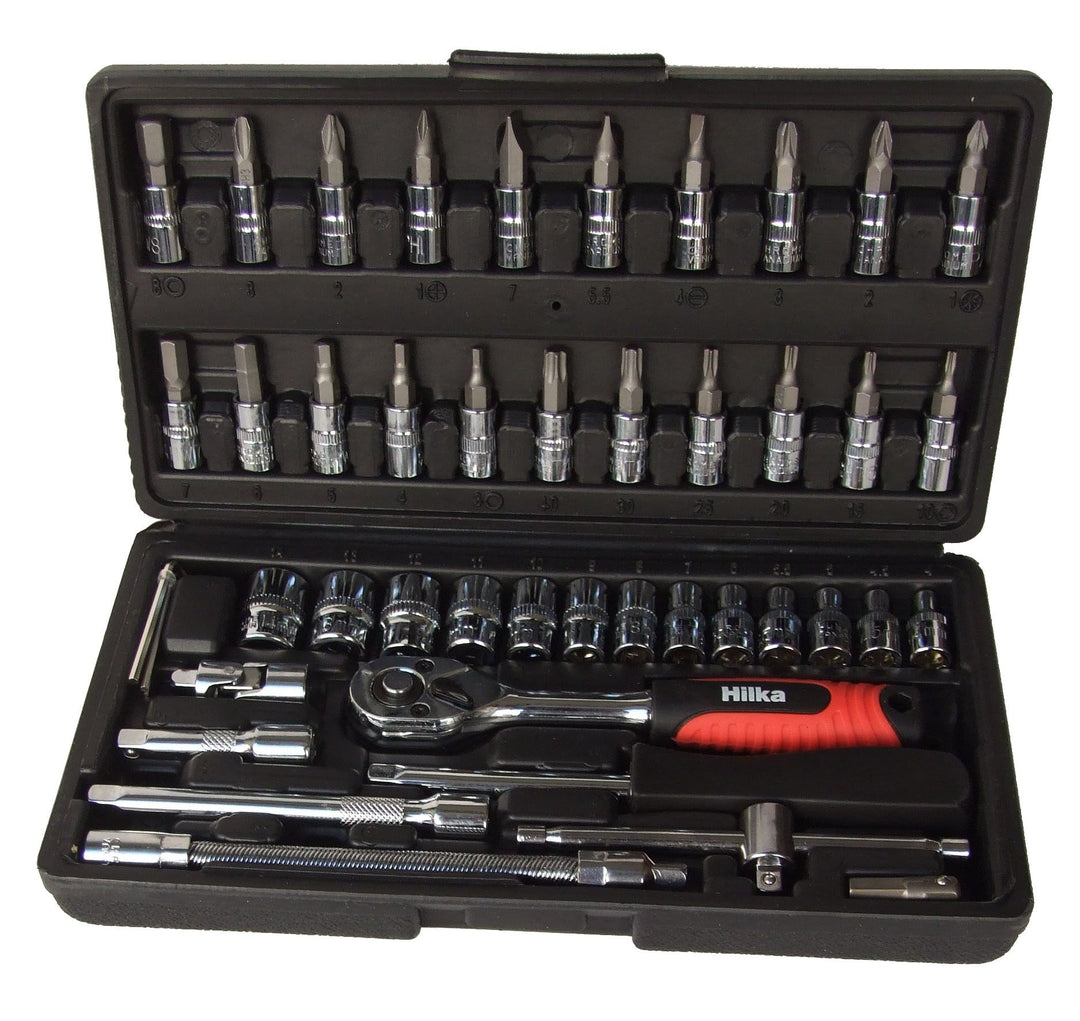HILKA 46 pce 1/4" Dr Socket & Bit Set