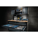 DRAPER | BUNKER® 10 Drawer Roller Workstation with Workbench, 56", Grey