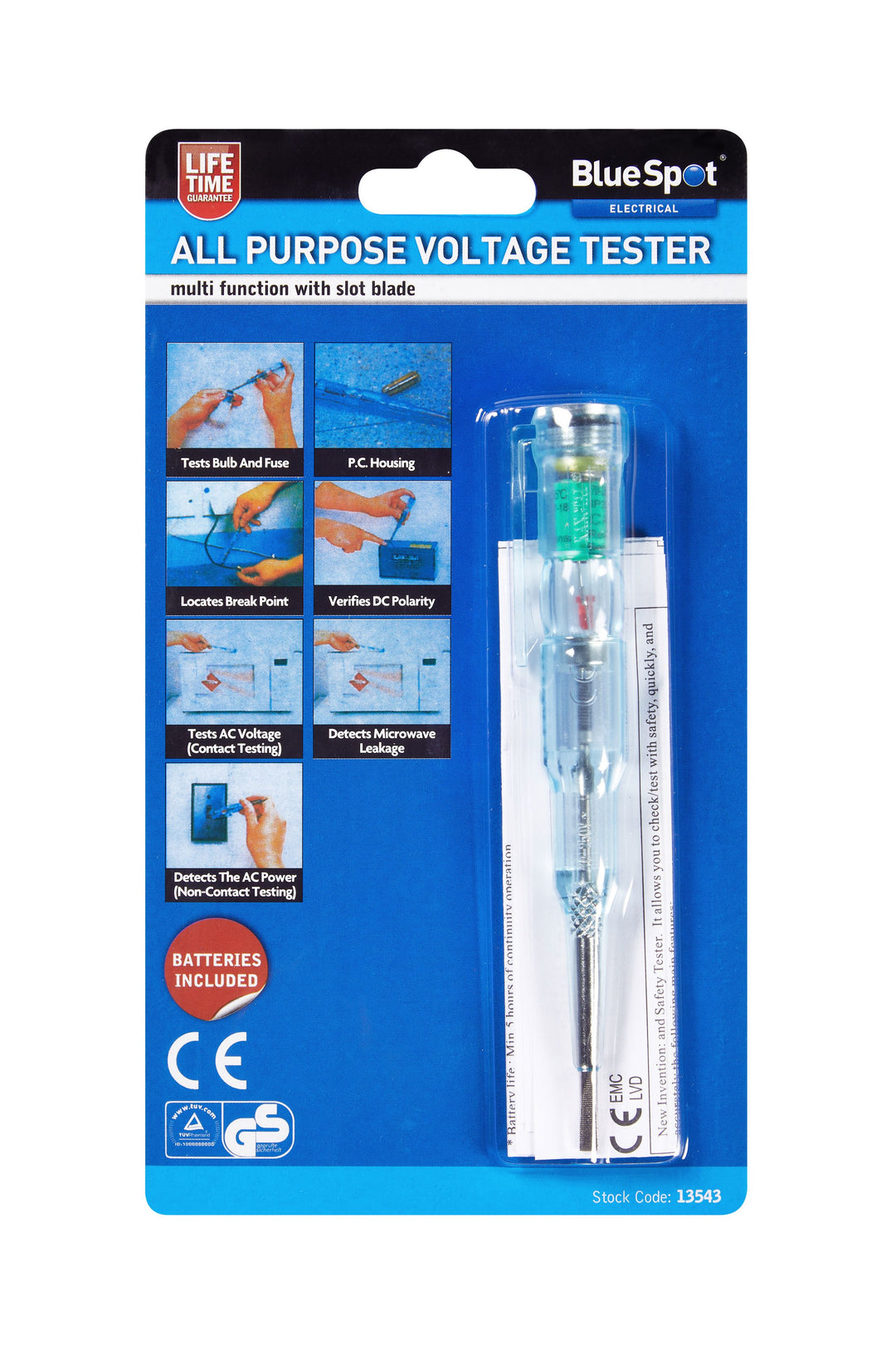 BLUE SPOT TOOLS ALL PURPOSE VOLTAGE TESTER