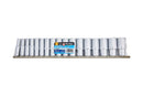 BLUE SPOT TOOLS 17 PCE 3/8" Metric Deep Sockets (8-24mm)