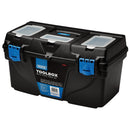 DRAPER Plastic Toolbox with Tote Tray, 22"
