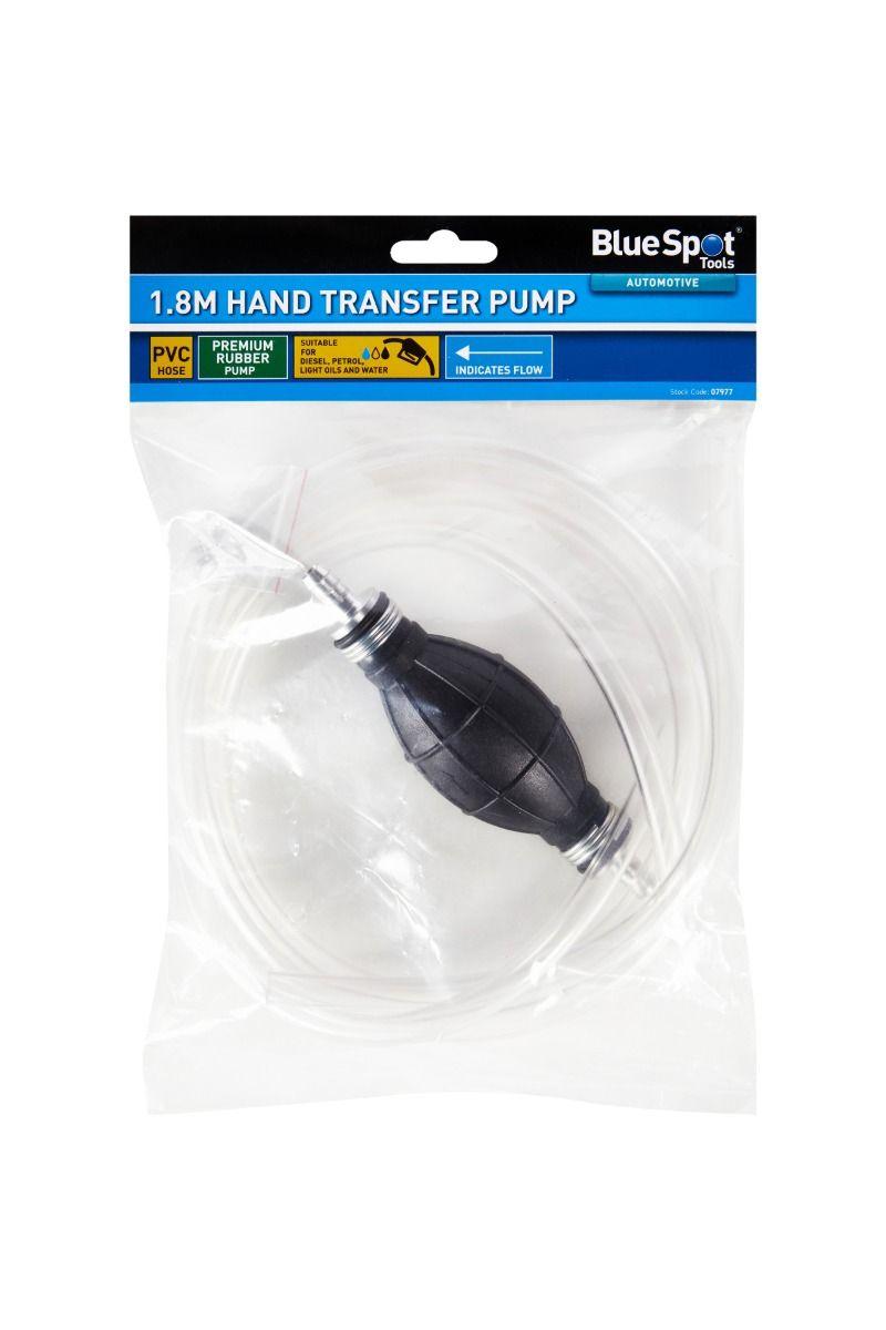BLUE SPOT TOOLS 1.8MTR HAND TRANSFER PUMP - Premium Automotive from BLUE SPOT - Just £7.55! Shop now at Bargain LAB