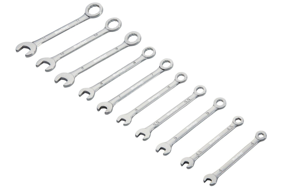 BLUE SPOT TOOLS 10 PCE MICRO COMBINATION SPANNER SET (4-11MM) - Premium Automotive from BLUE SPOT - Just £13.29! Shop now at Bargain LAB