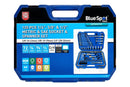 BLUE SPOT TOOLS 120 PCE 1/4", 3/8" & 1/2" METRIC & SAE SOCKET & SPANNER SET (1/4" 4-13MM) (3/8" 9-19MM) (1/2" 20-32MM) - Premium Automotive from BLUE SPOT - Just £131.95! Shop now at Bargain LAB