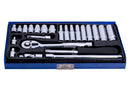 BLUE SPOT TOOLS 24 PCE 1/4" METRIC SOCKET SET (4-13MM) - Premium Automotive from BLUE SPOT - Just £31.99! Shop now at Bargain LAB