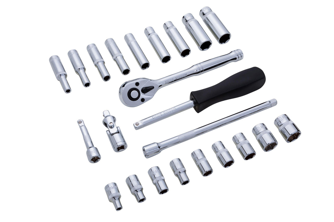 BLUE SPOT TOOLS 24 PCE 1/4" METRIC SOCKET SET (4-13MM) - Premium Automotive from BLUE SPOT - Just £31.99! Shop now at Bargain LAB