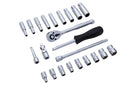 BLUE SPOT TOOLS 24 PCE 1/4" METRIC SOCKET SET (4-13MM) - Premium Automotive from BLUE SPOT - Just £31.99! Shop now at Bargain LAB