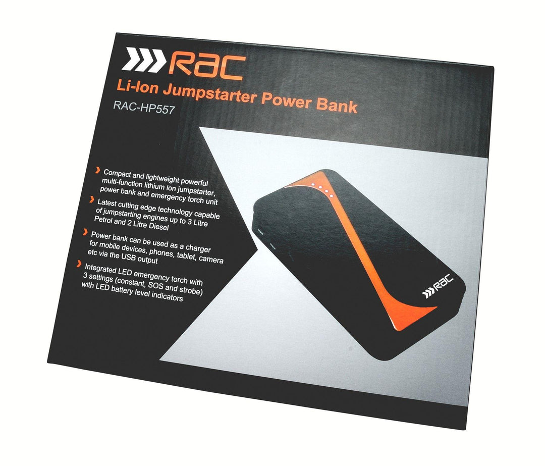 RAC 400 Amp Jump Starter Power Bank - Premium Automotive from HILKA - Just £64.99! Shop now at Bargain LAB