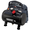 DRAPER 6L Oil-Free Air Compressor, 1.2kW/1.5hp