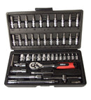 HILKA 46 pce 1/4" Dr Socket & Bit Set