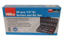 HILKA 46 pce 1/4" Dr Socket & Bit Set