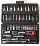 HILKA 46 pce 1/4" Dr Socket & Bit Set