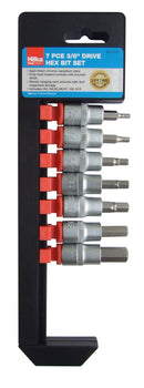 HILKA 7 pce 3/8" Drive Hex Bit Set Metric