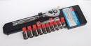 HILKA 12 pce 1/4" Dr Socket Rack Metric