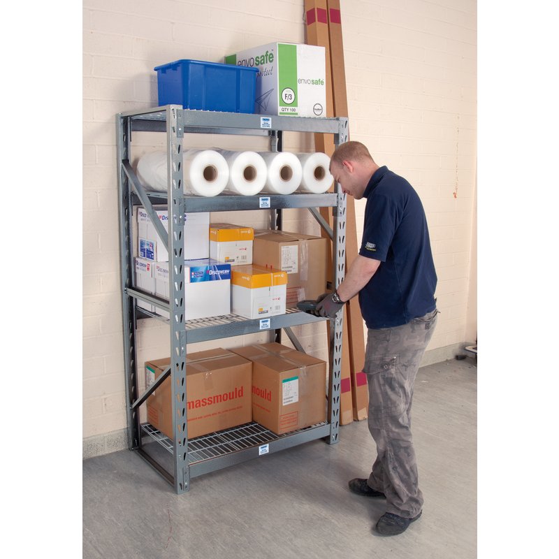 DRAPER Expert Heavy Duty Steel 4 Shelving Unit, 1040 x 610 x 1830mm