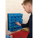 DRAPER 24 Bin Wall Storage Unit, Large Bins