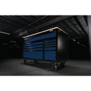 DRAPER | BUNKER® 10 Drawer Workbench Roller Tool Cabinet, 56", Blue