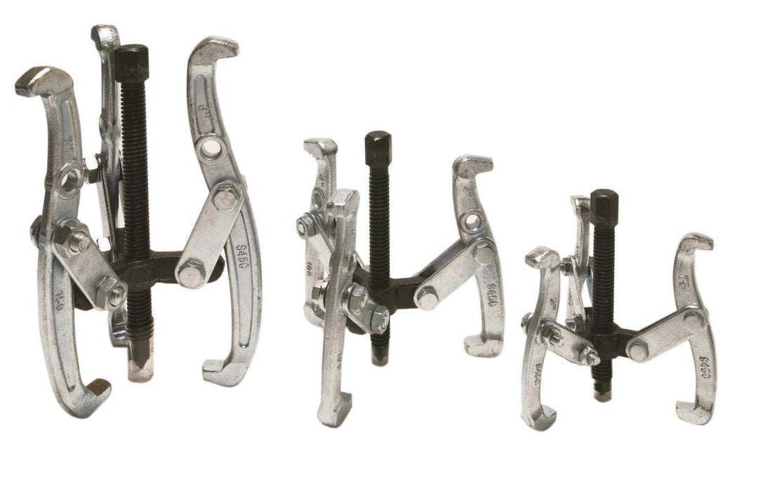 HILKA 3 pce Three Jaw Gear Pullers 3" 4" 6"