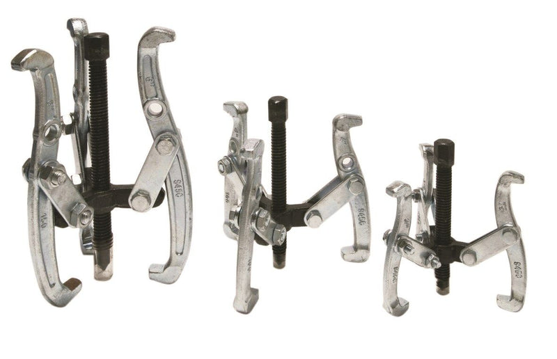 HILKA 3 pce Three Jaw Gear Pullers 3" 4" 6"