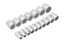 BLUE SPOT TOOLS 17 PCE 3/8" Metric Shallow Sockets (8-24mm)
