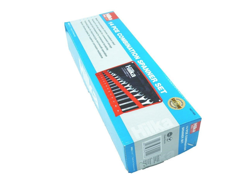 HILKA 14 pce Combination Spanner Set in Pouch Metric