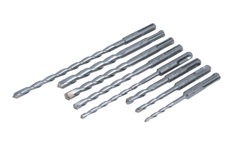 BLUE SPOT TOOLS 8 PCE SDS PLUS DRILL BIT SET (5-12MM)