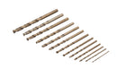 BLUE SPOT TOOLS 13 PCE COBALT DRILLS (1.5 - 6.5MM)