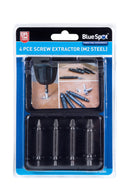 BLUE SPOT TOOLS 4 PCE SCREW EXTRACTOR (M2 STEEL)