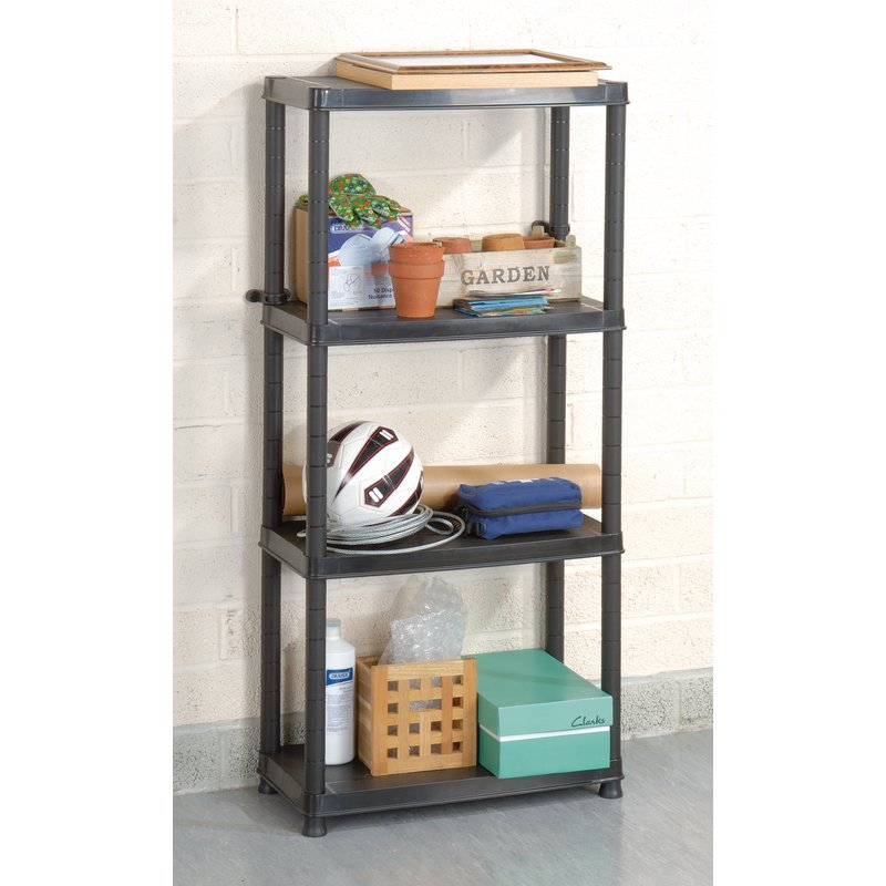 DRAPER 4 Tier Plastic Shelving Unit