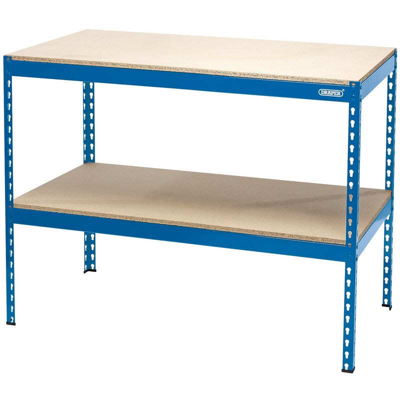 DRAPER Steel Workbench, 1200 x 600 x 900mm
