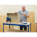 DRAPER Steel Workbench, 1200 x 600 x 900mm