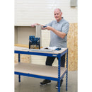 DRAPER Steel Workbench, 1200 x 600 x 900mm