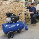DRAPER 50L Direct Drive Air Compressor, 1.5kW/2hp