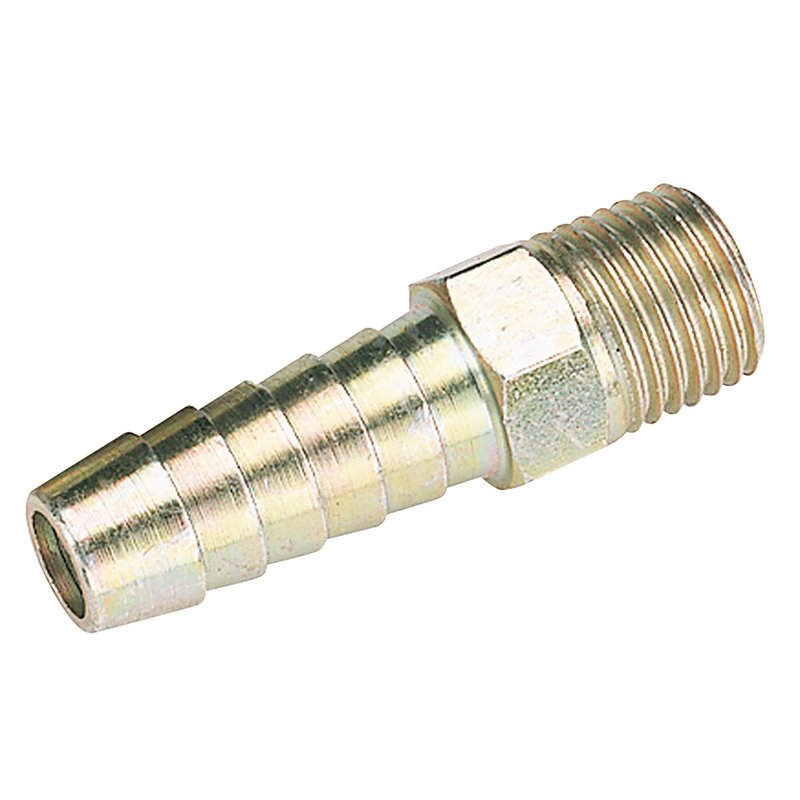 DRAPER 1/4" BSP Taper 3/8" Bore PCL Male Screw Tailpiece (Sold Loose)