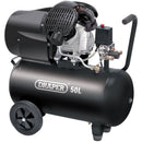 DRAPER 50L Direct Drive V-Twin Air Compressor, 2.2kW/3hp
