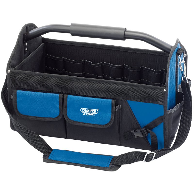 DRAPER Expert Folding Tote with Tubular Steel Handle, 610mm