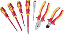 HILKA 7 pce VDE Electricians Screwdriver & Pliers Set
