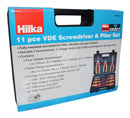 HILKA 11 pce VDE Screwdriver & Pliers Set
