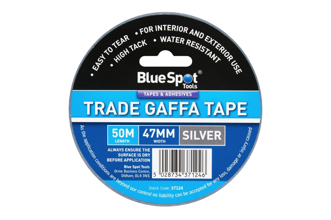 BLUE SPOT TOOLS 47MM X 50M TRADE GAFFA TAPE SILVER