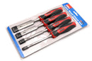 4 pce Wood Chisel Set Soft Grip - Bargain LAB