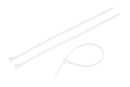 BLUE SPOT TOOLS 100 PCE 4.8MM X 200MM WHITE CABLE TIES