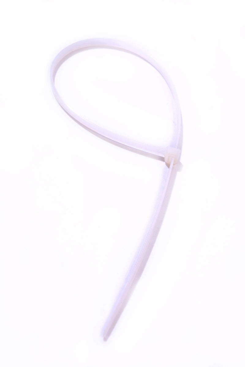 BLUE SPOT TOOLS 50 PCE 4.8MM X 350MM WHITE CABLE TIES