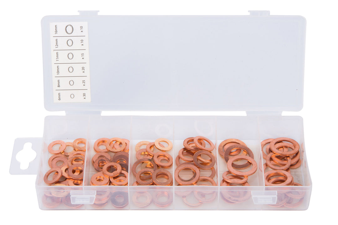 BLUE SPOT TOOLS 110 PCE ASSORTED COPPER WASHER SET