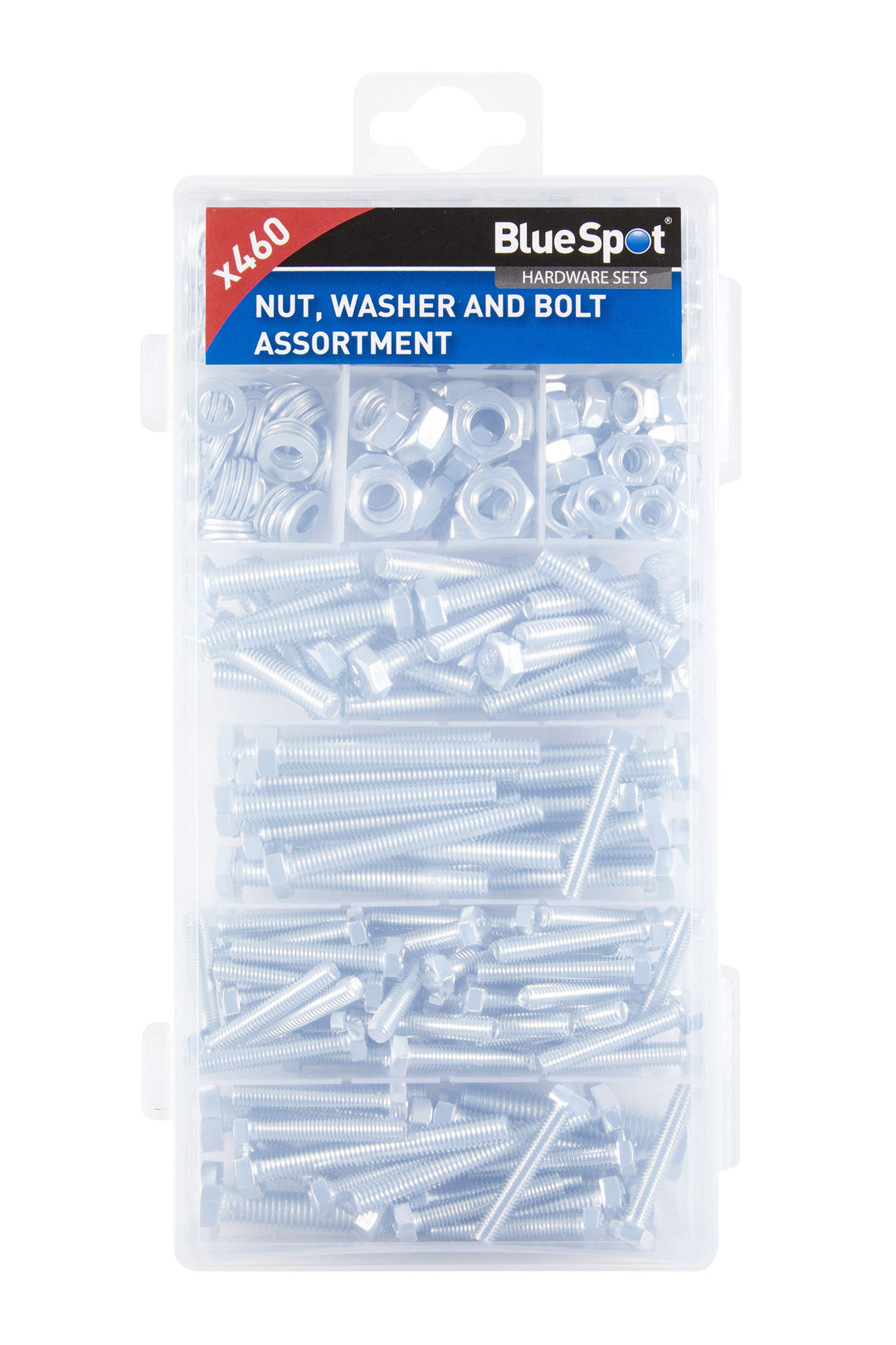 BLUE SPOT TOOLS 460 PCE ASSORTED NUT, WASHER AND BOLT SET