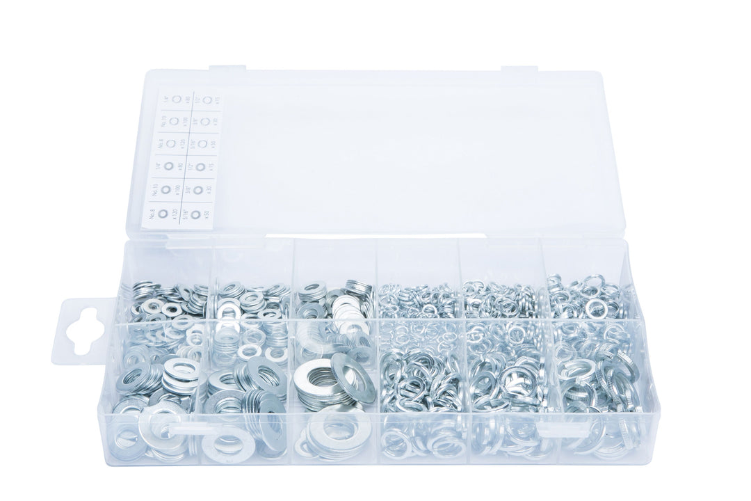 BLUE SPOT TOOLS 790 PCE ASSORTED FLAT AND SPRING WASHER SET