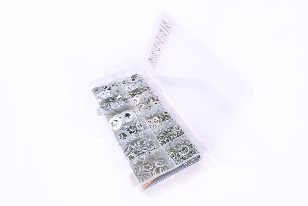 BLUE SPOT TOOLS 790 PCE ASSORTED FLAT AND SPRING WASHER SET