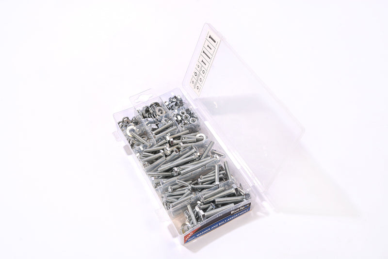 BLUE SPOT TOOLS 300 PCE ASSORTED NUT, BOLT AND WASHER SET