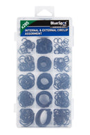 BLUE SPOT TOOLS 285 PCE ASSORTED INTERNAL AND EXTERNAL CIRCLIP SET