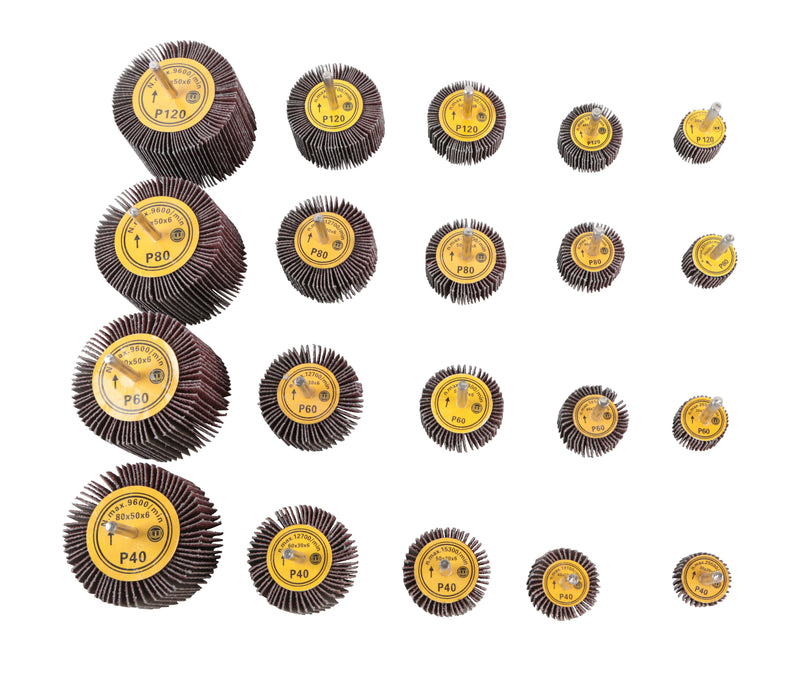 HILKA 20 pce Mixed Flap Wheels